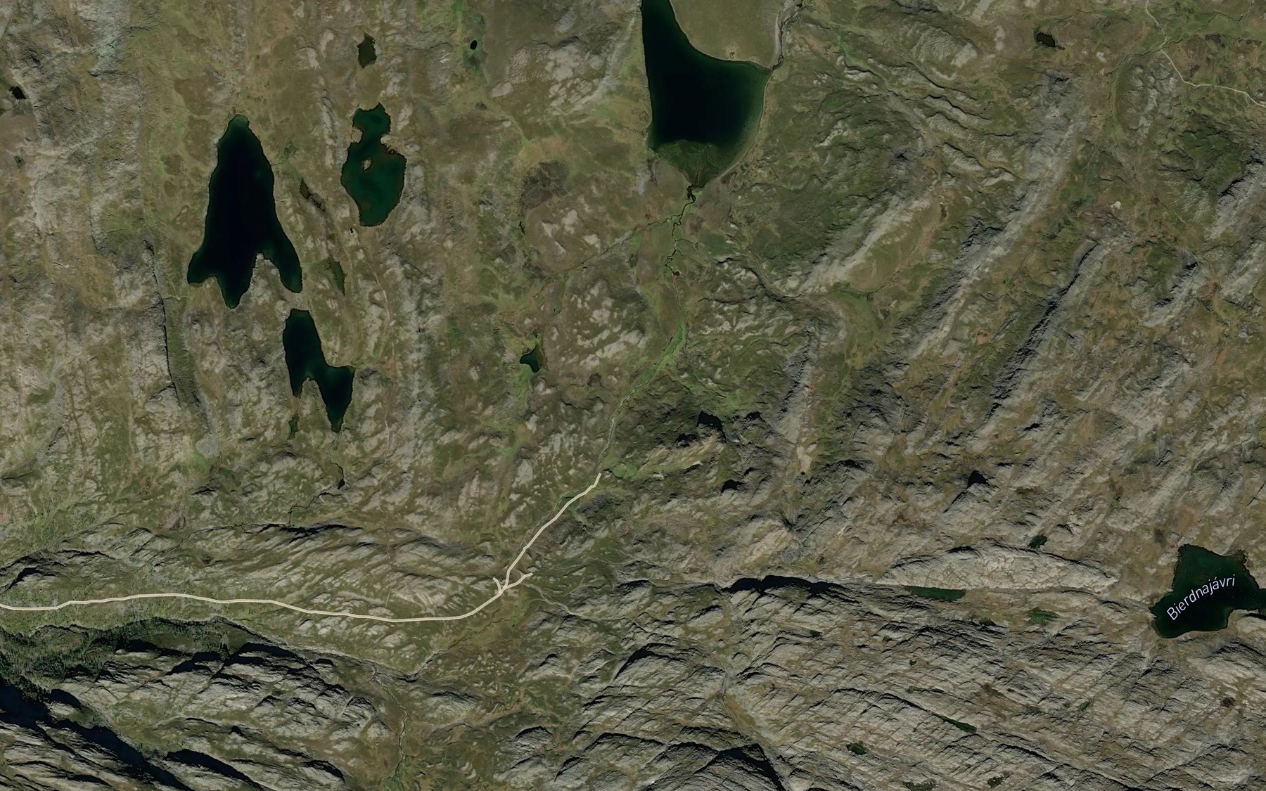 Satellite map of the Gammelva