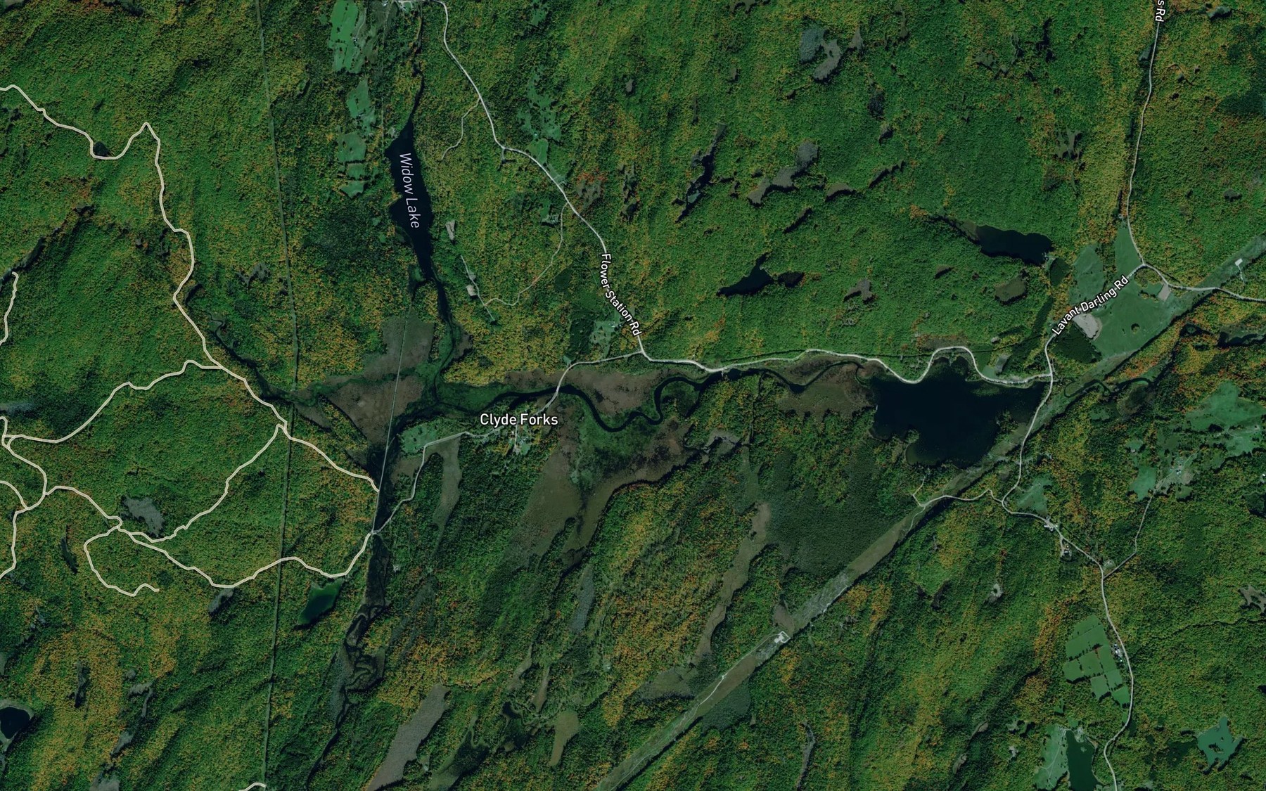 Satellite map of the La France Creek