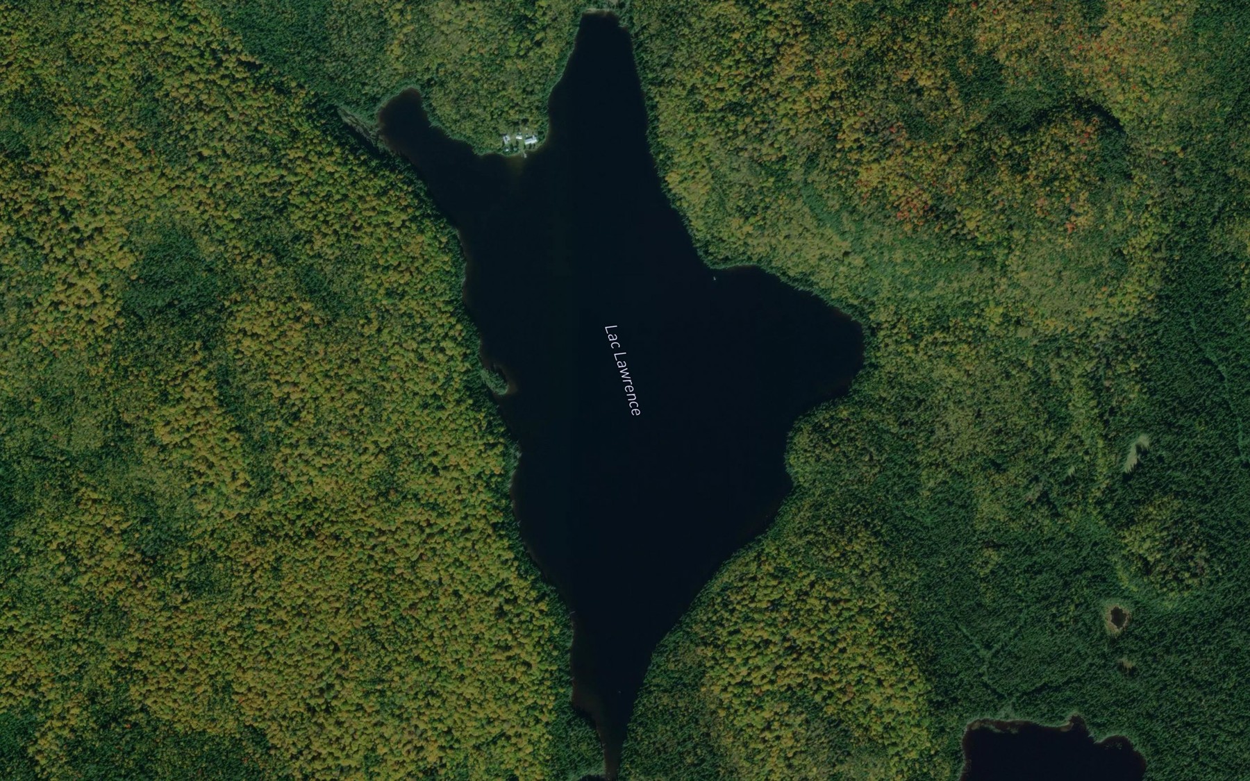 Satellite map of the Lac Lawrence