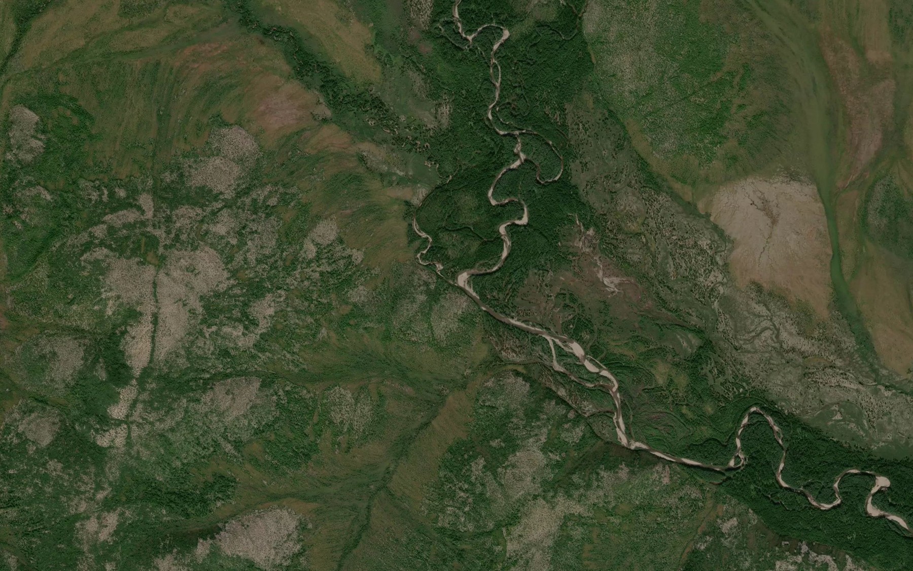 Satellite map of the Mastakh