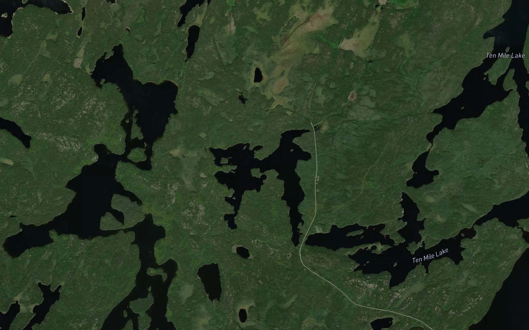 Satellite map of the Corsica Lake