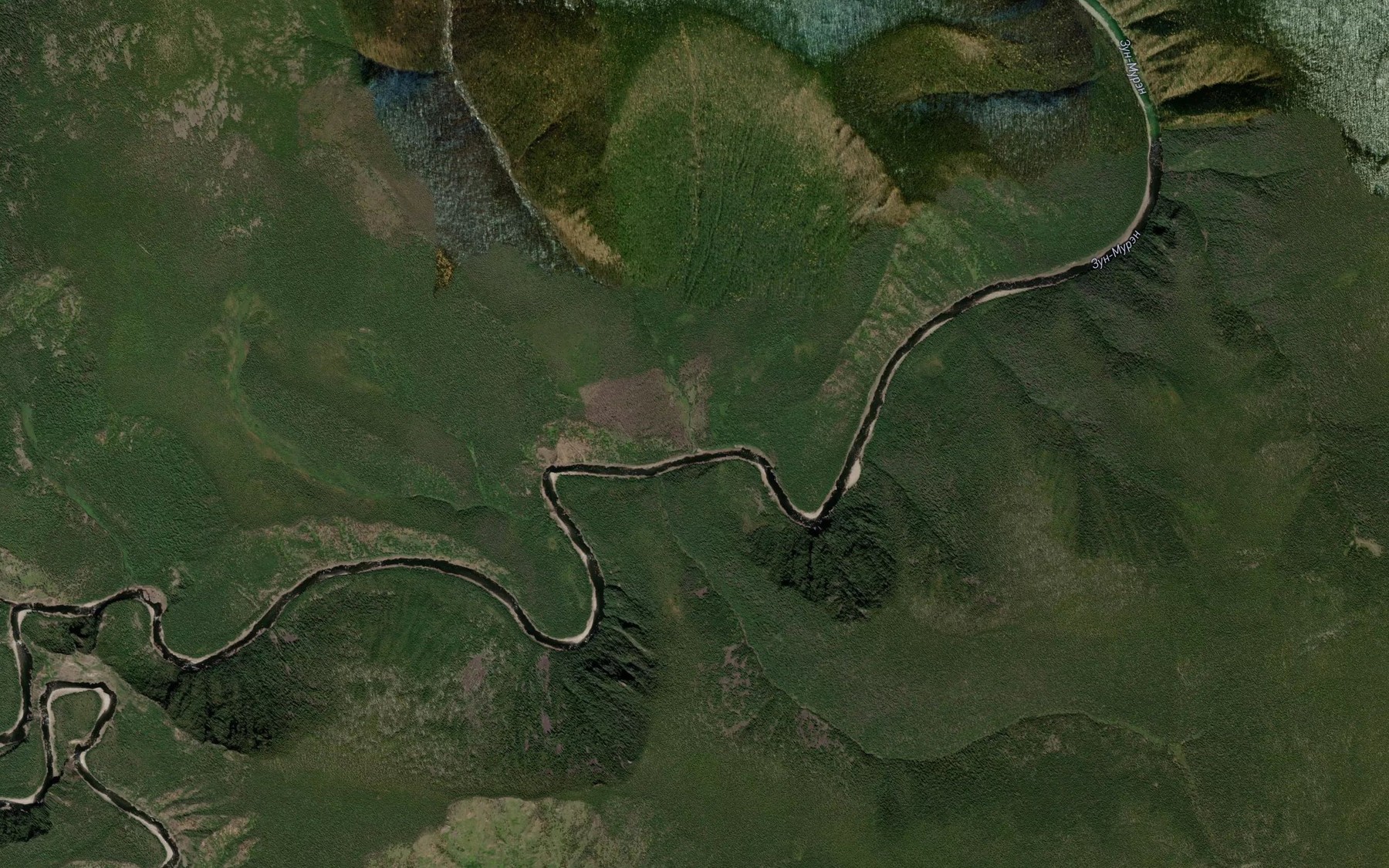 Satellite map of the Dargentui