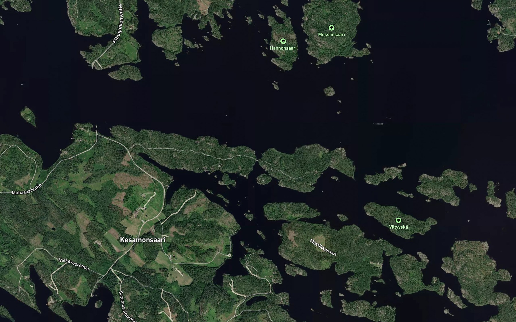 Satellite map of the Kivisalmi