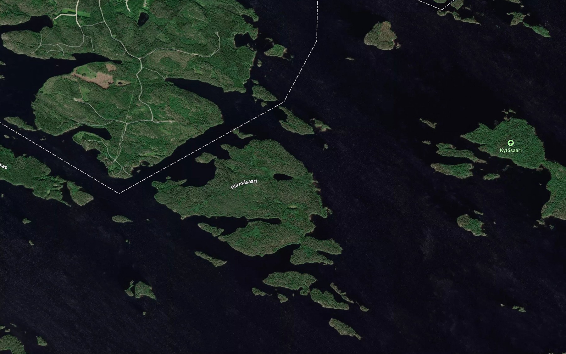 Satellite map of the Harmalampi