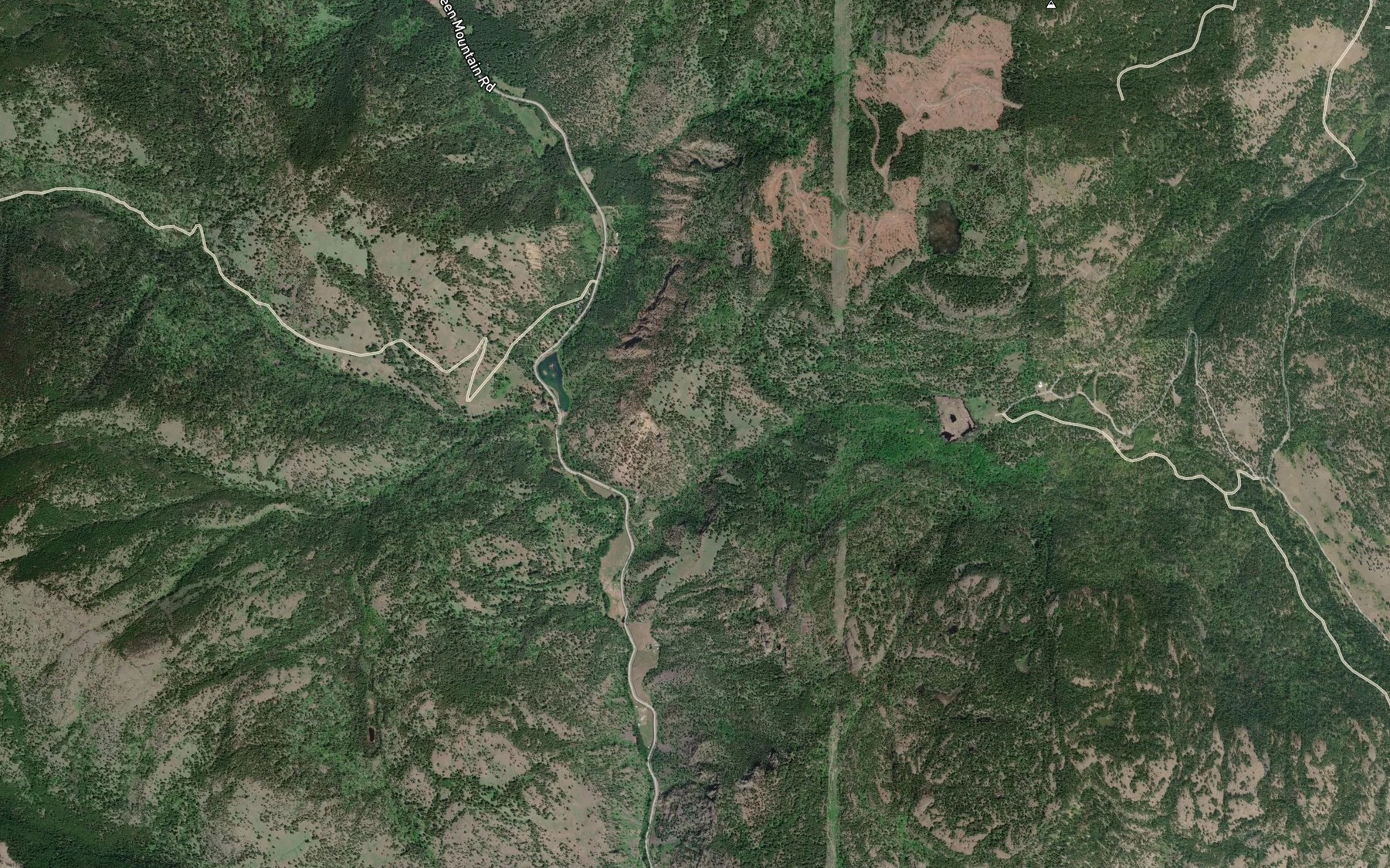 Satellite map of the McKay Creek