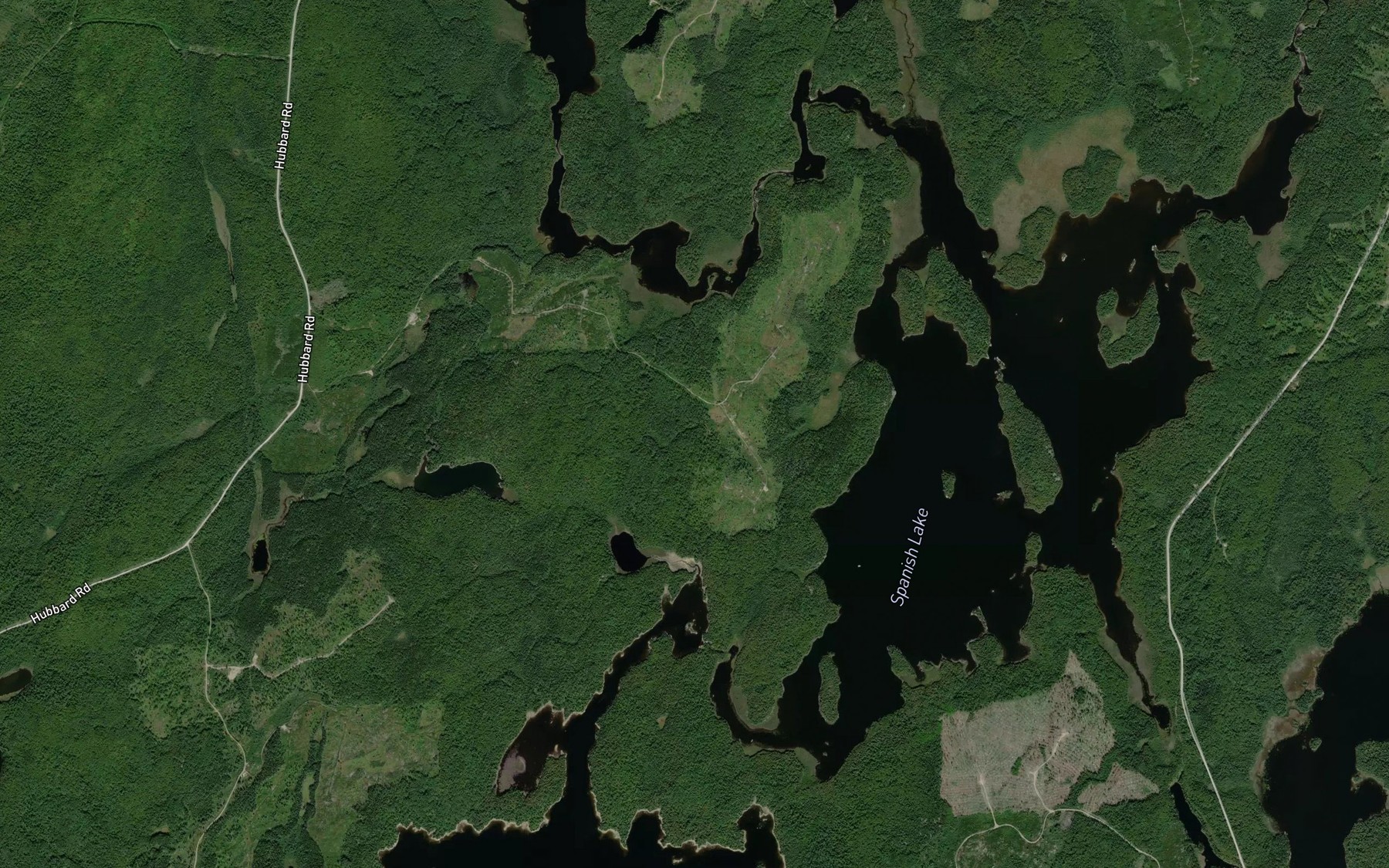 Satellite map of the Bardney Creek