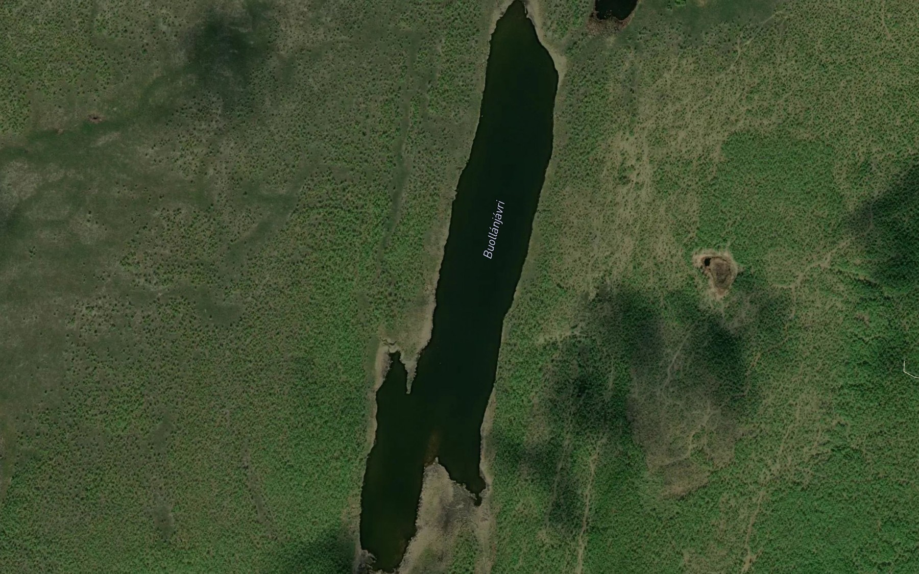 Satellite map of the Buollanjavri