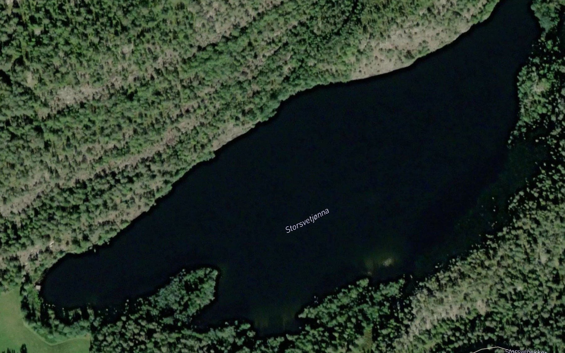 Satellite map of the Storsvetjorna