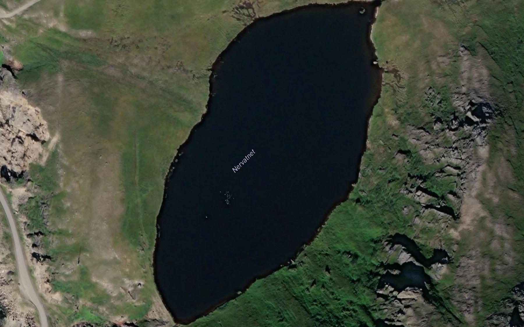 Satellite map of the Nervatnet