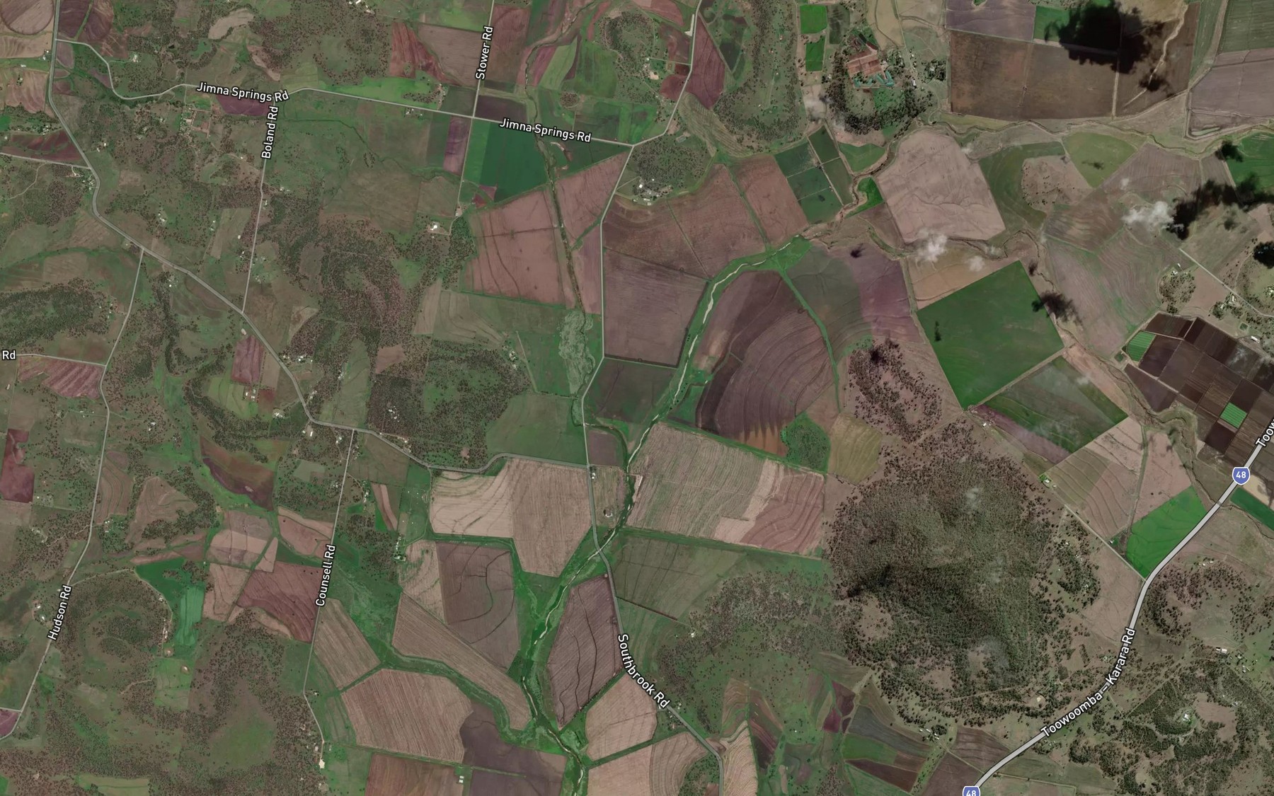 Satellite map of the Umbiram Creek