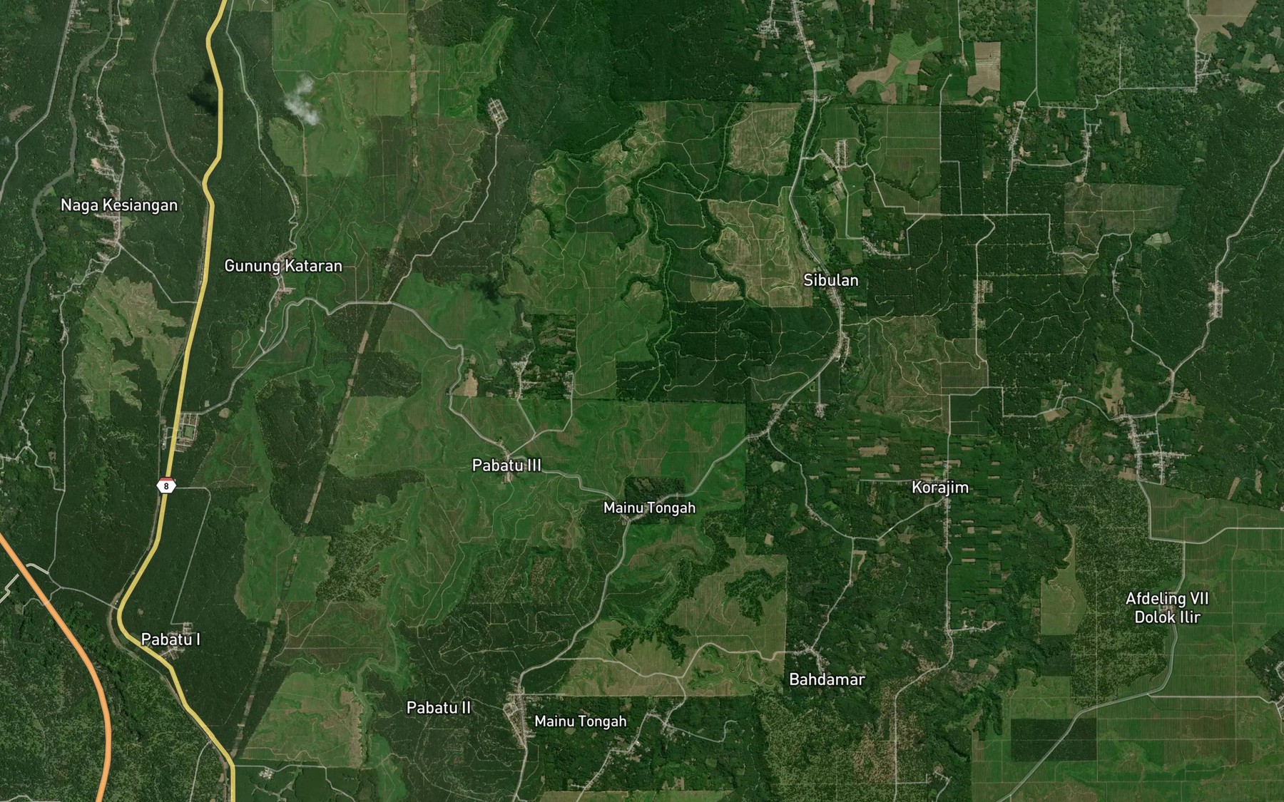 Satellite map of the Sungai Goting