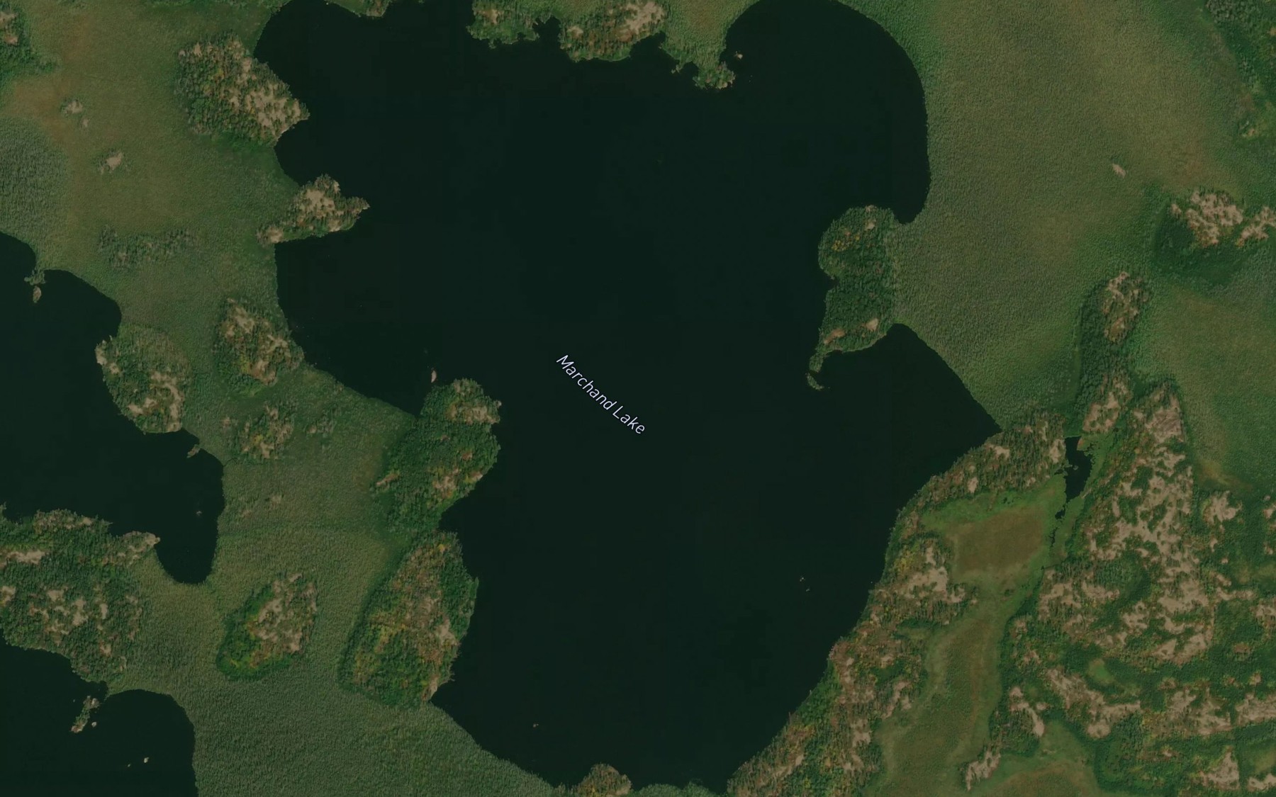 Satellite map of the Marchand Lake