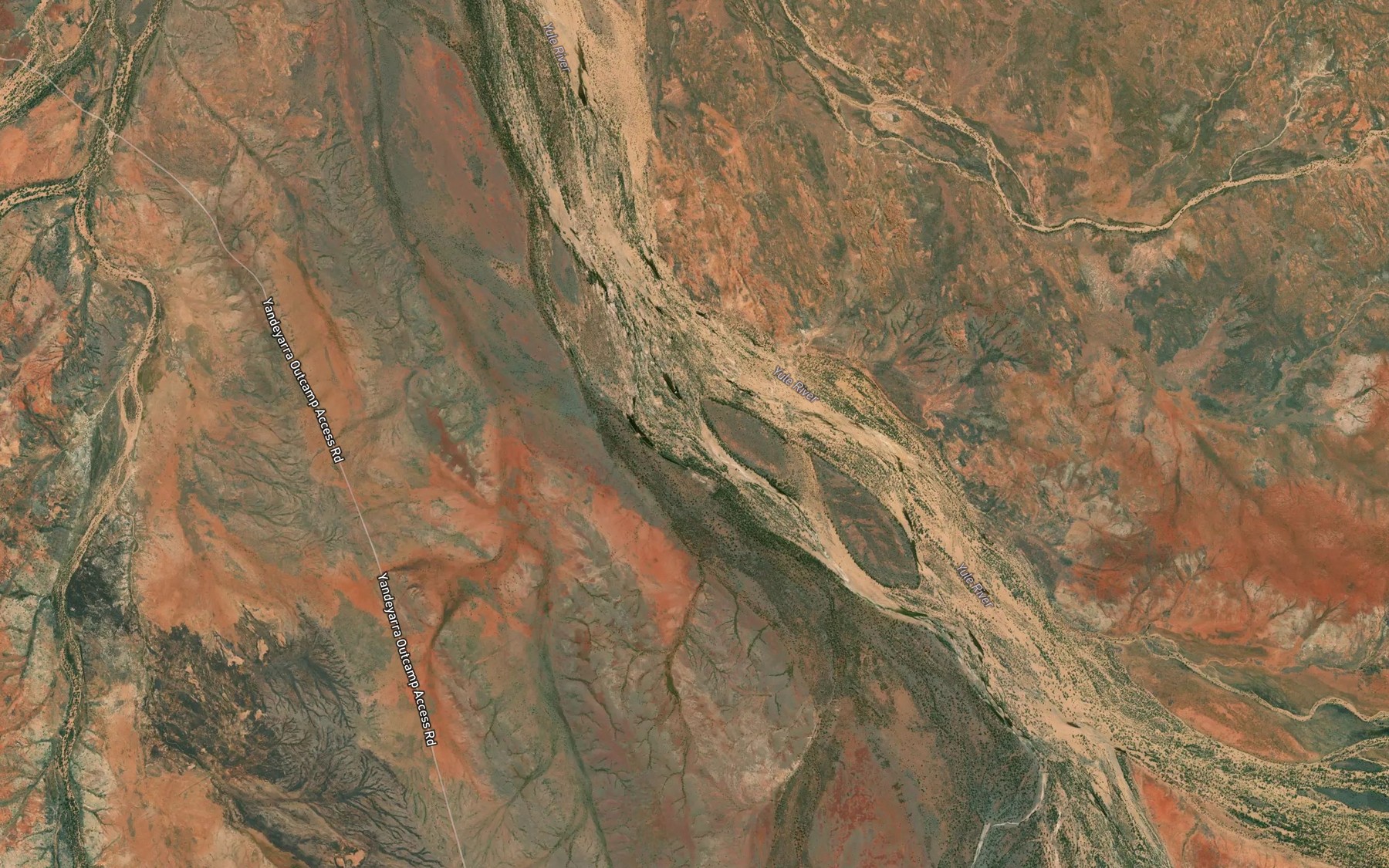 Satellite map of the Wodgina Pool