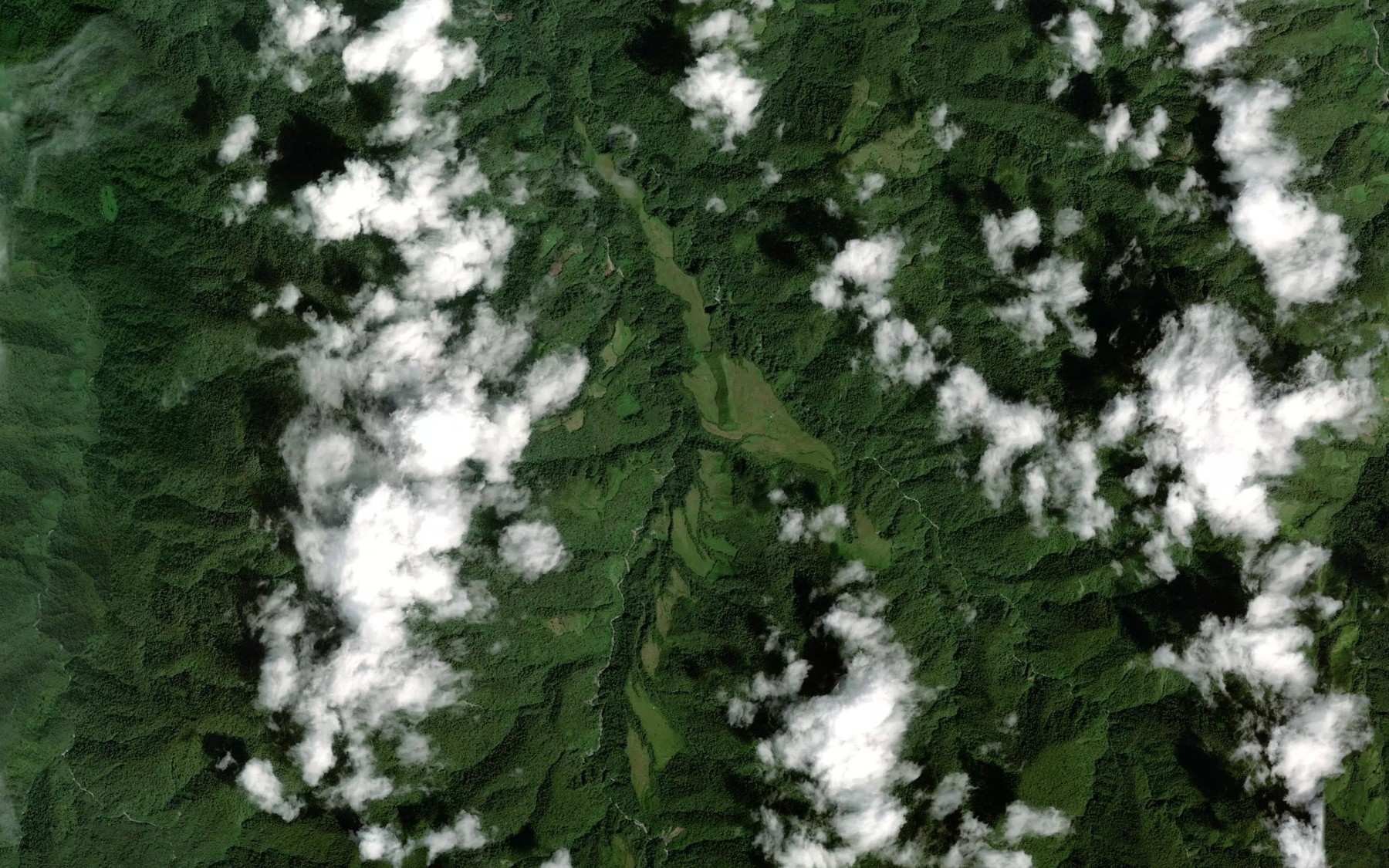 Satellite map of the Quebrada Zabaleta