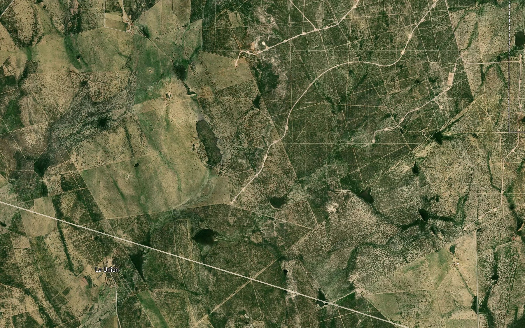 Satellite map of the Laguna de los Indios