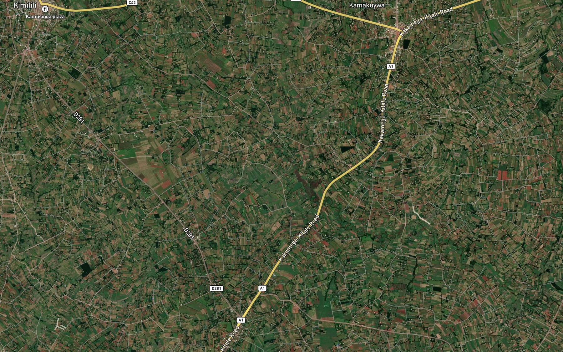 Satellite map of the Namarambi