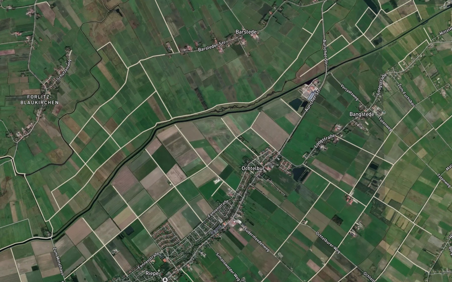 Satellite map of the Sandhorster Ehe