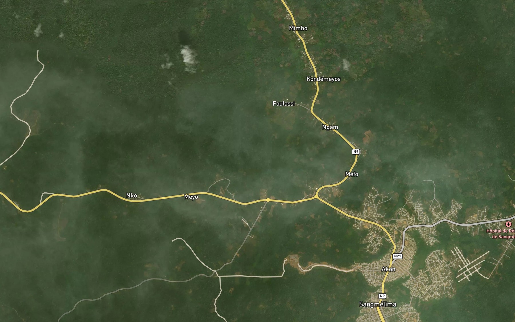 Satellite map of the Sanglou