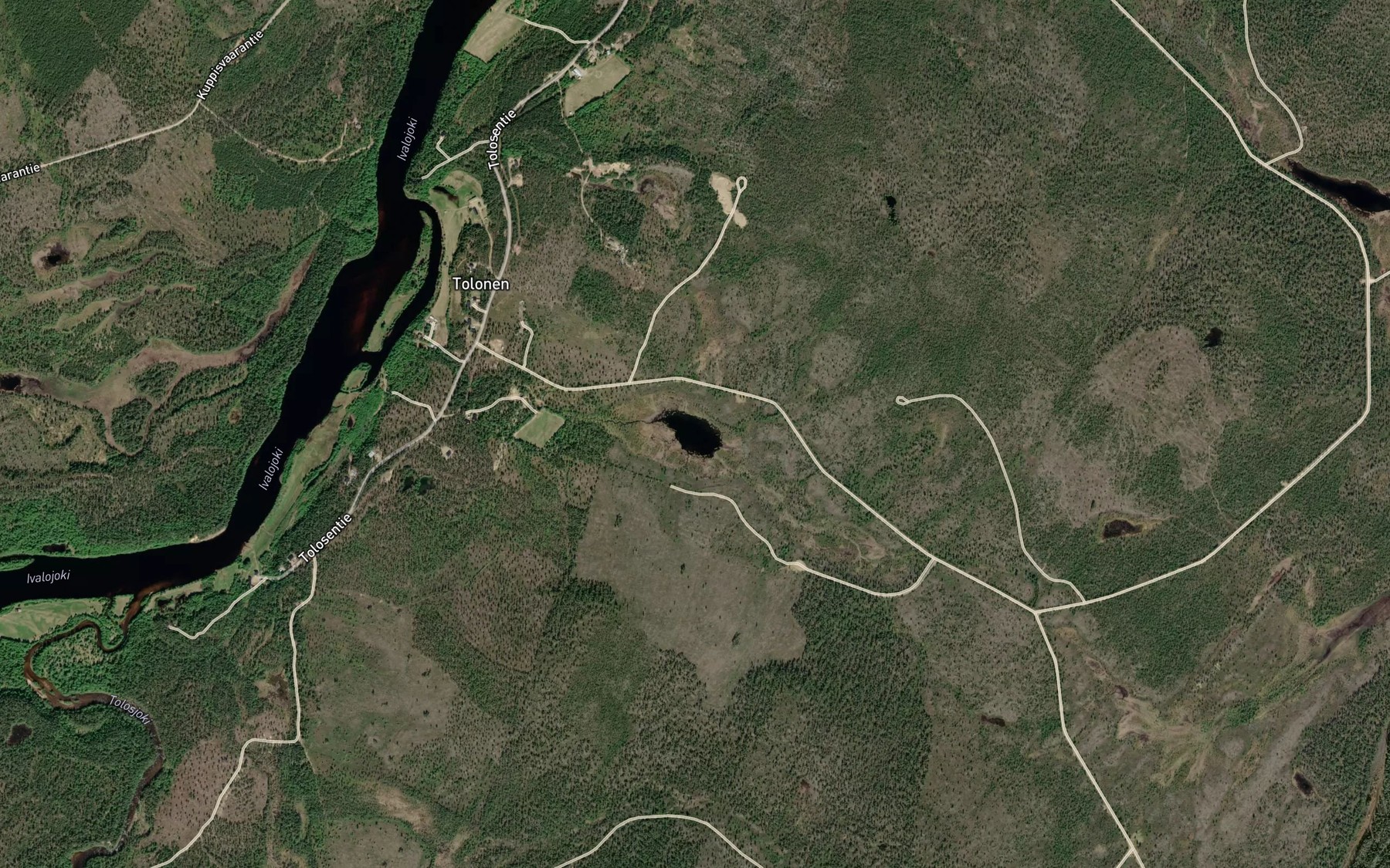Satellite map of the Saarisuvannonjarvi
