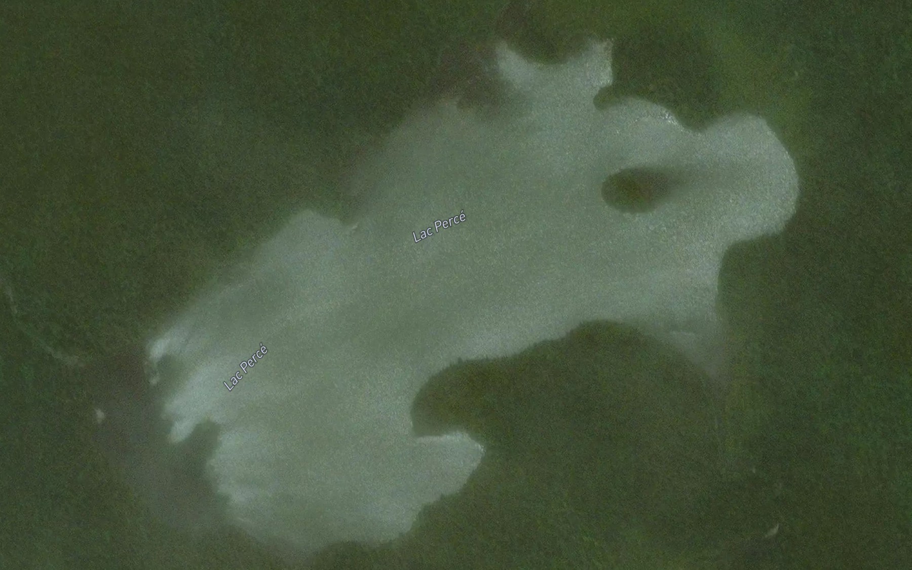 Satellite map of the Lac Perce