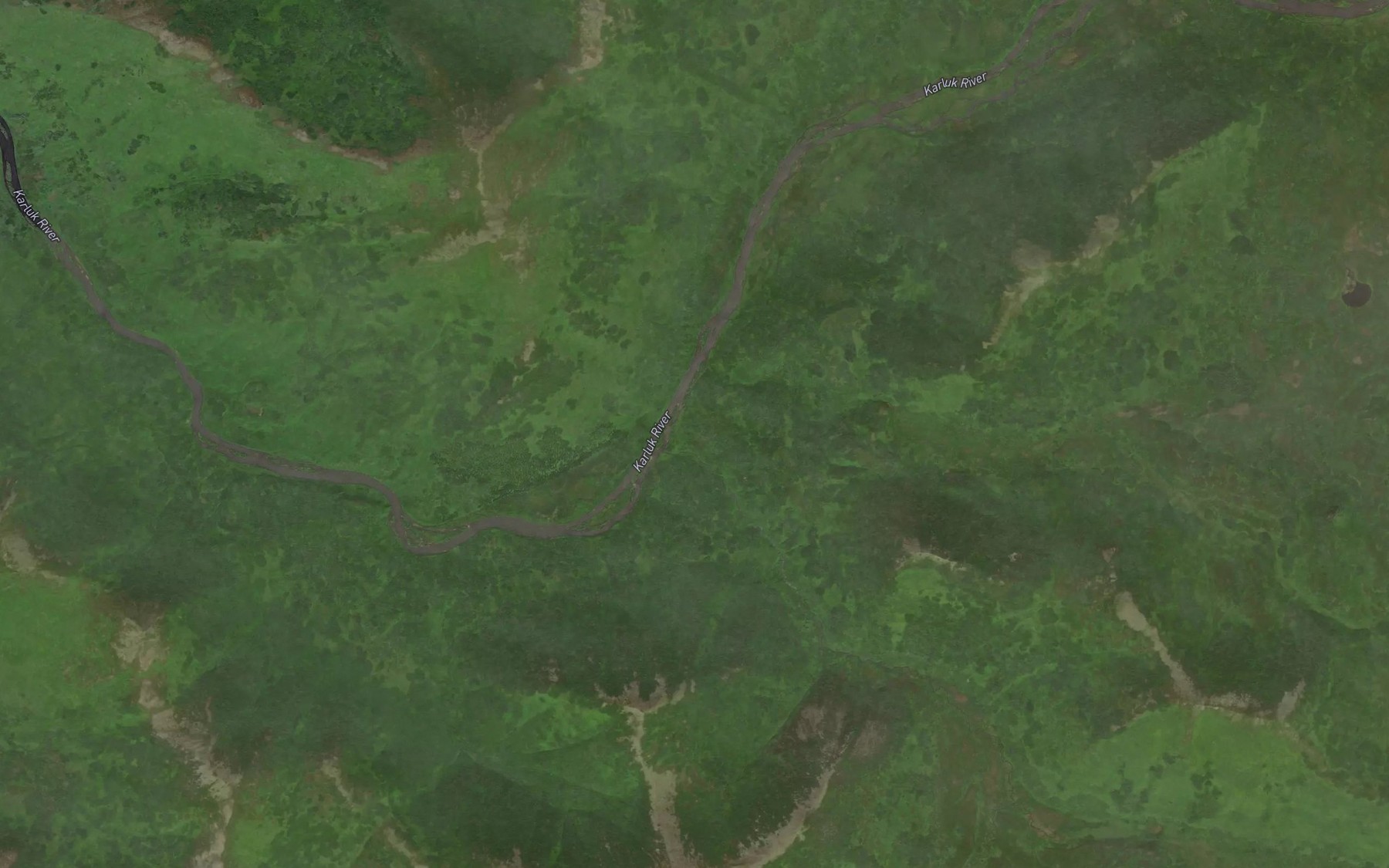 Satellite map of the Shasta Creek