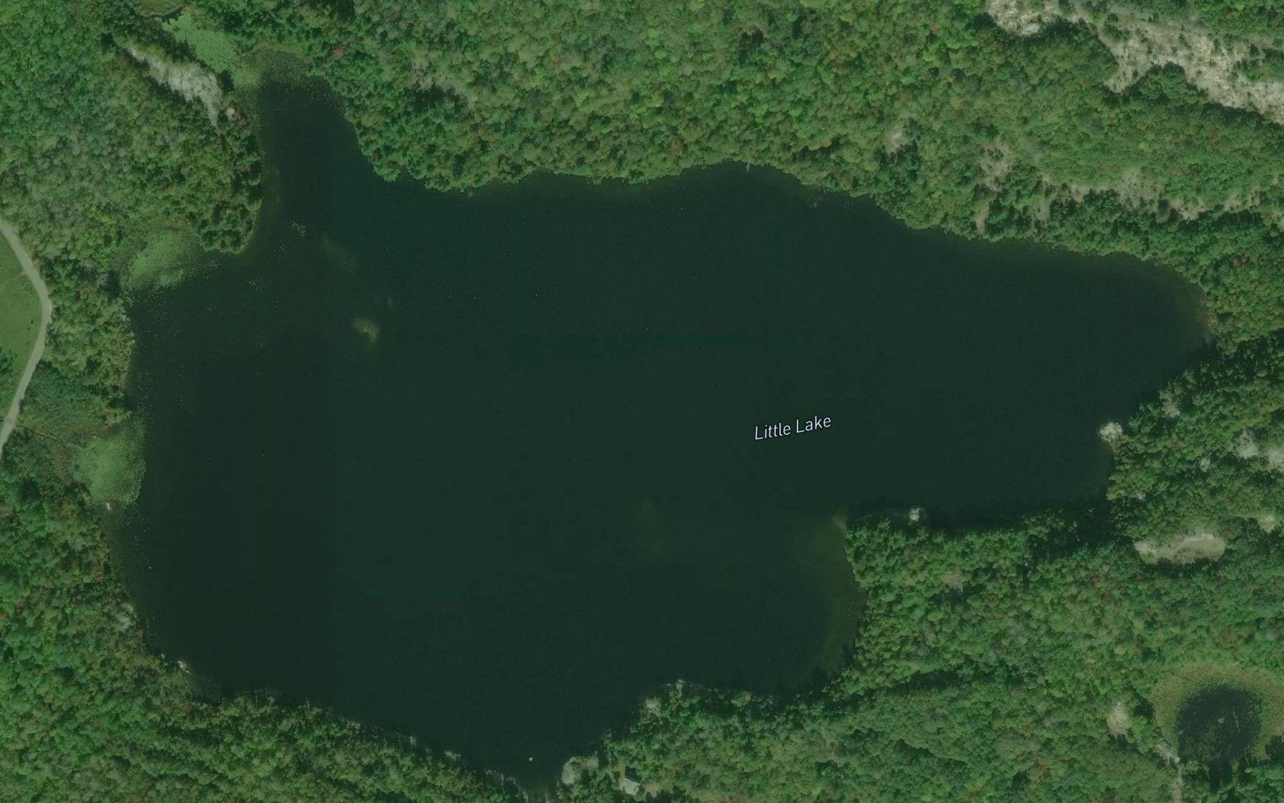 Satellite map of the Little Lake