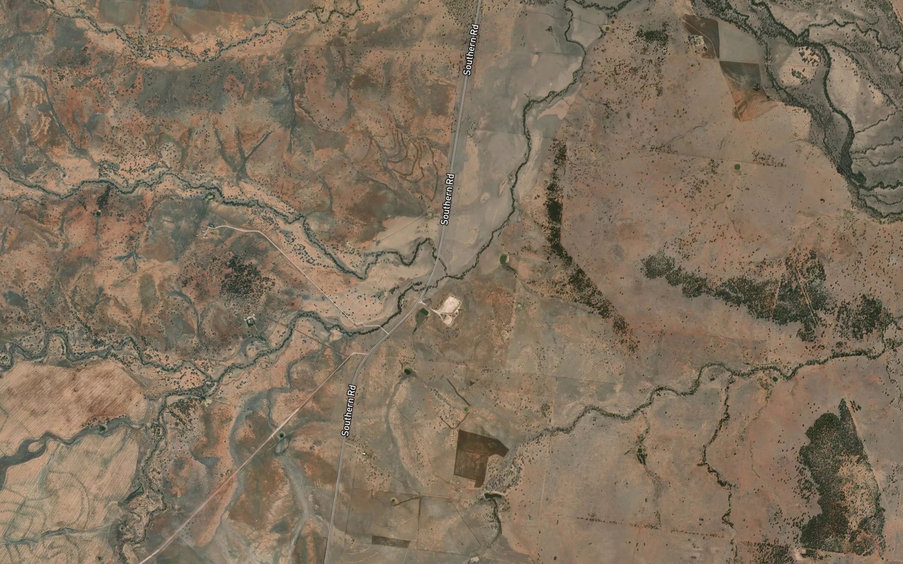 Satellite map of the Hope Creek
