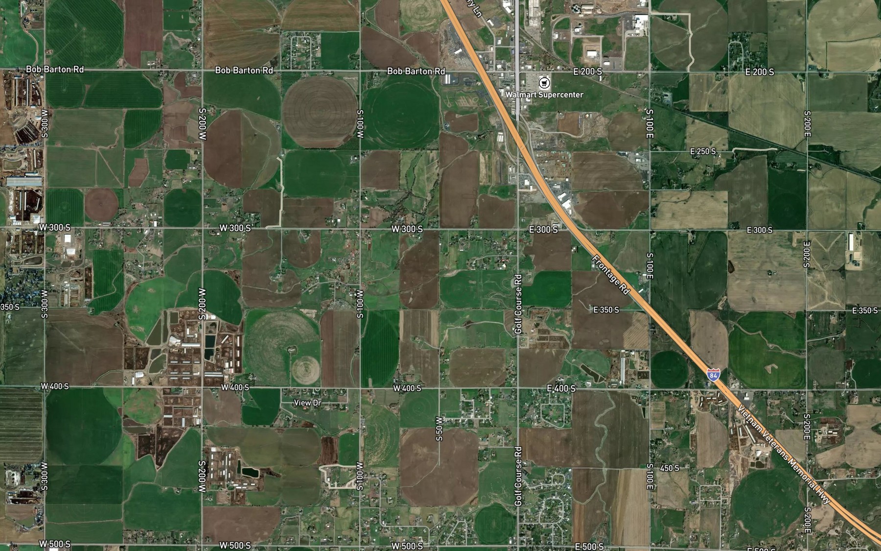 Satellite map of the Lateral N-43