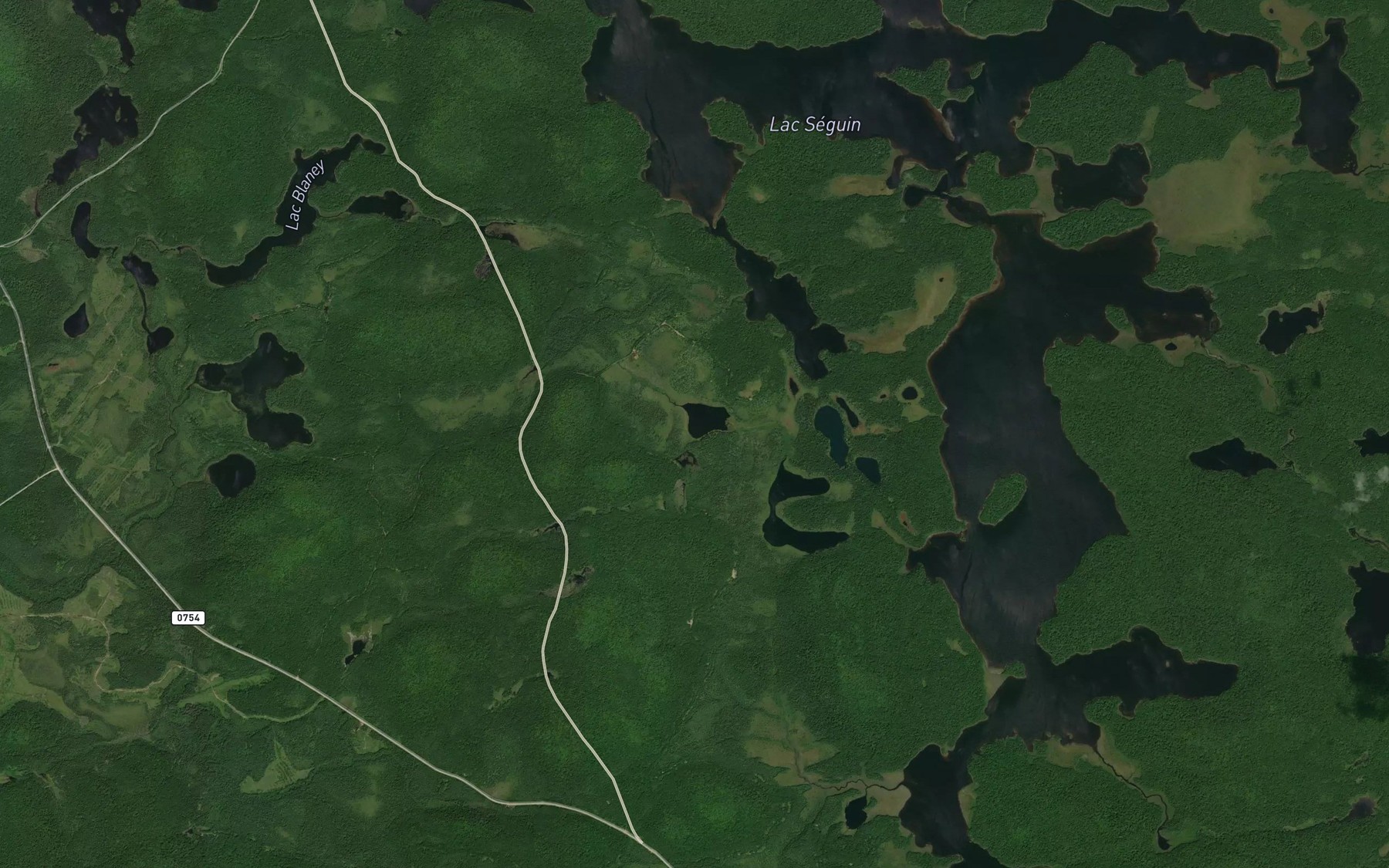 Satellite map of the Lac des Ages de l'Eternite