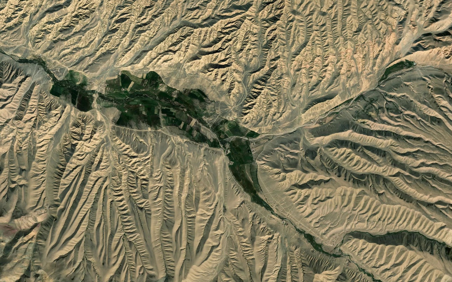 Satellite map of the Kaynar
