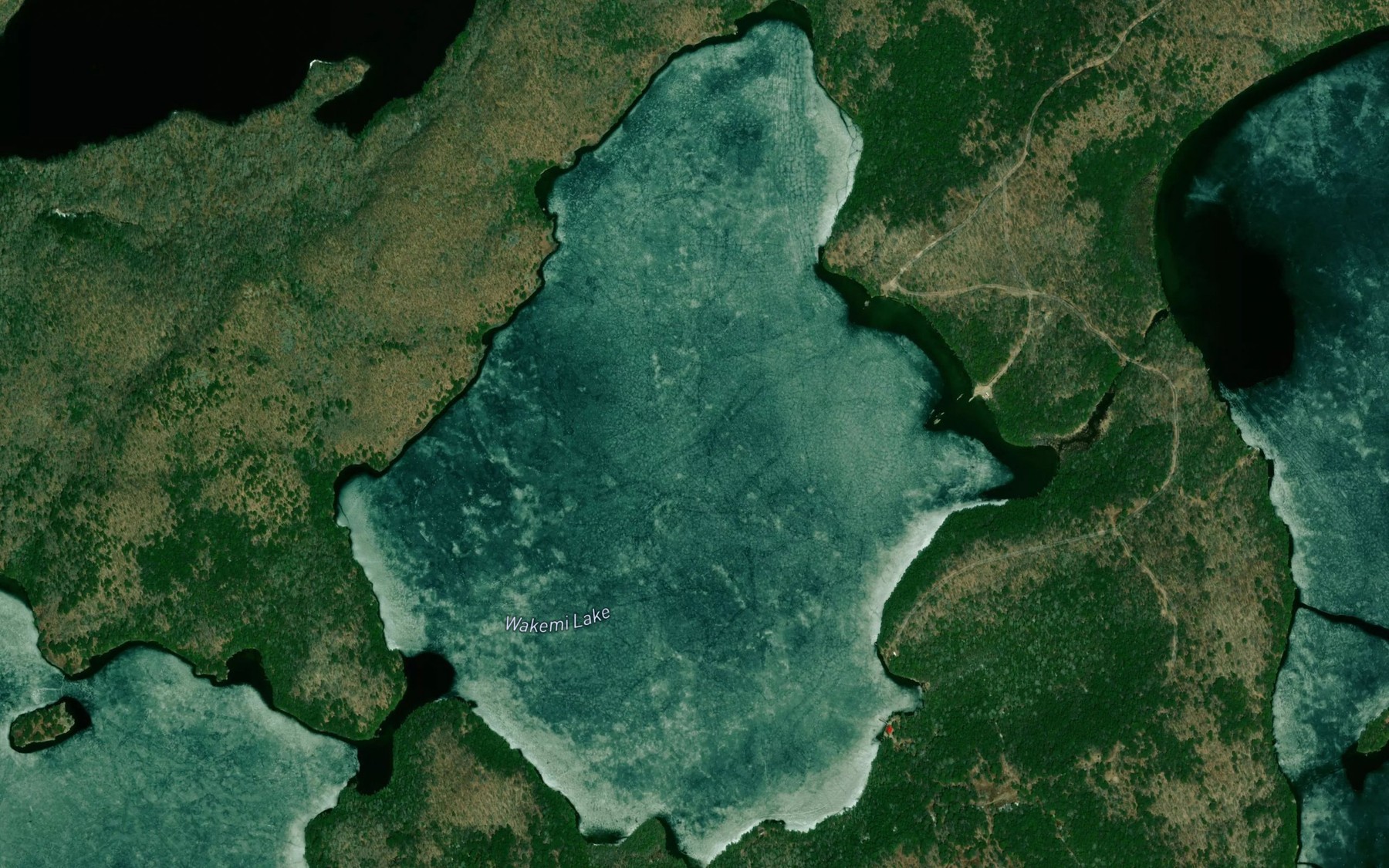 Satellite map of the Wakemi Lake