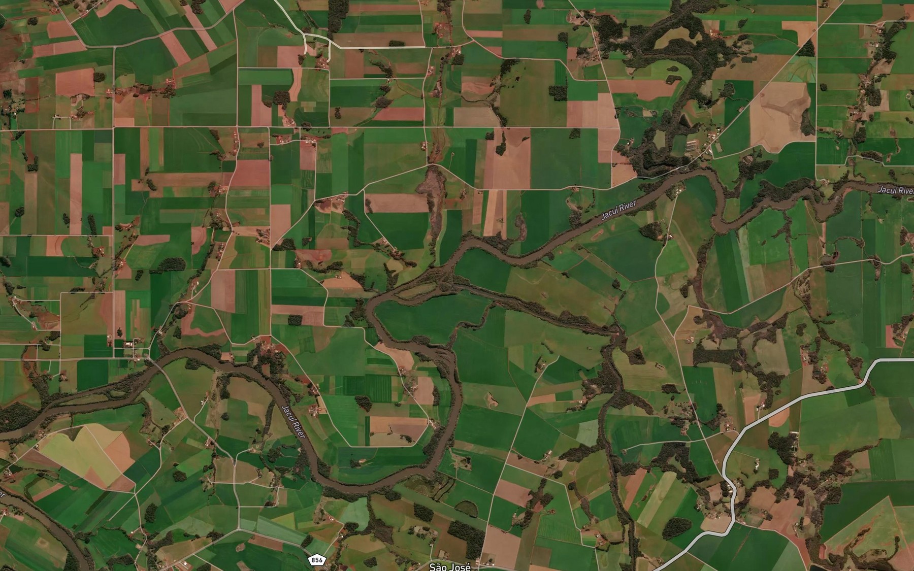 Satellite map of the Arroio Butia