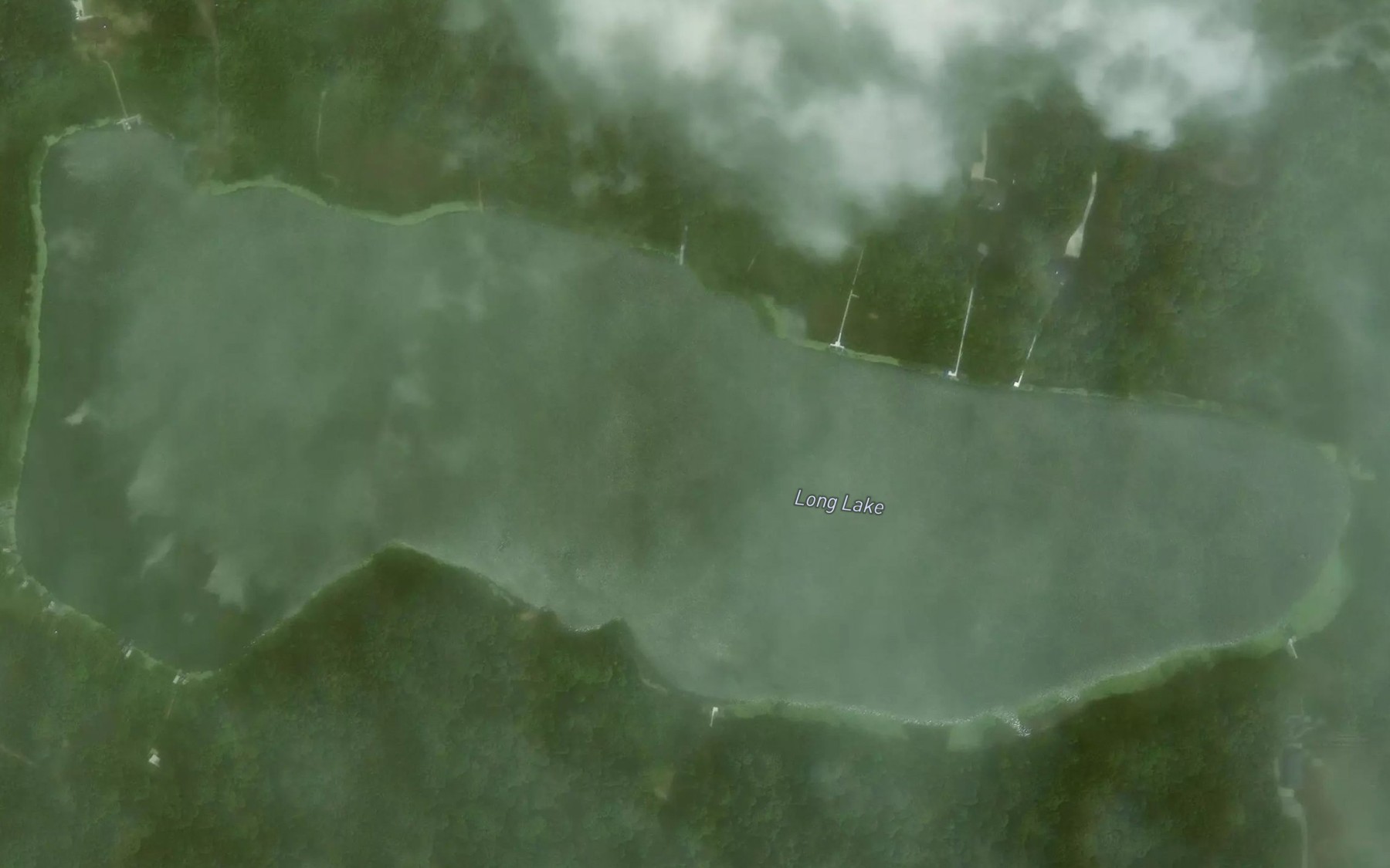 Satellite map of the Long Lake