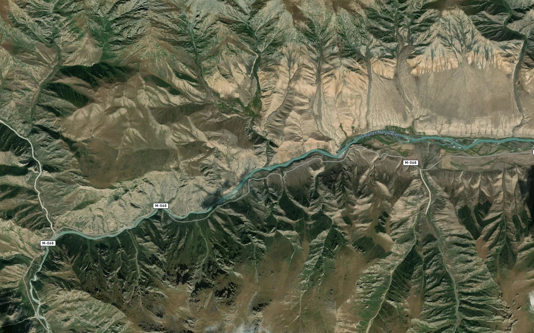 Satellite map of the Bordu
