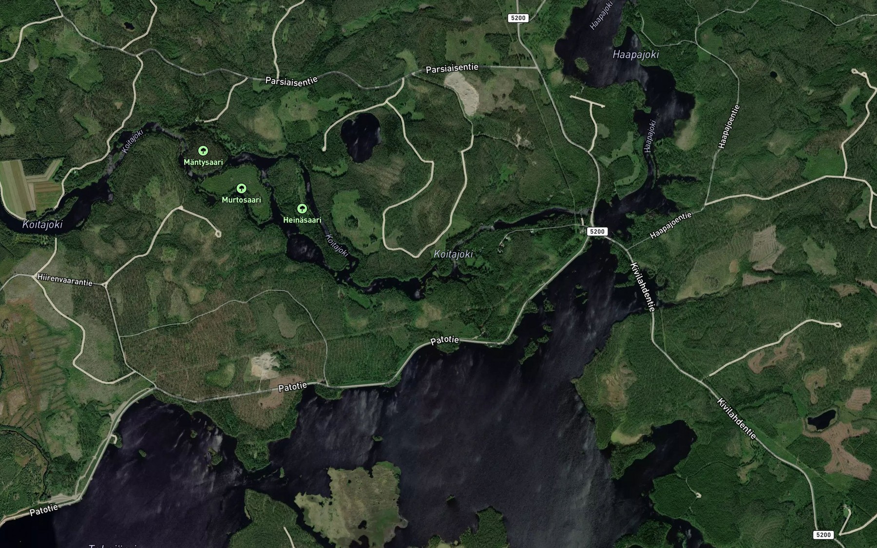 Satellite map of the Kapee