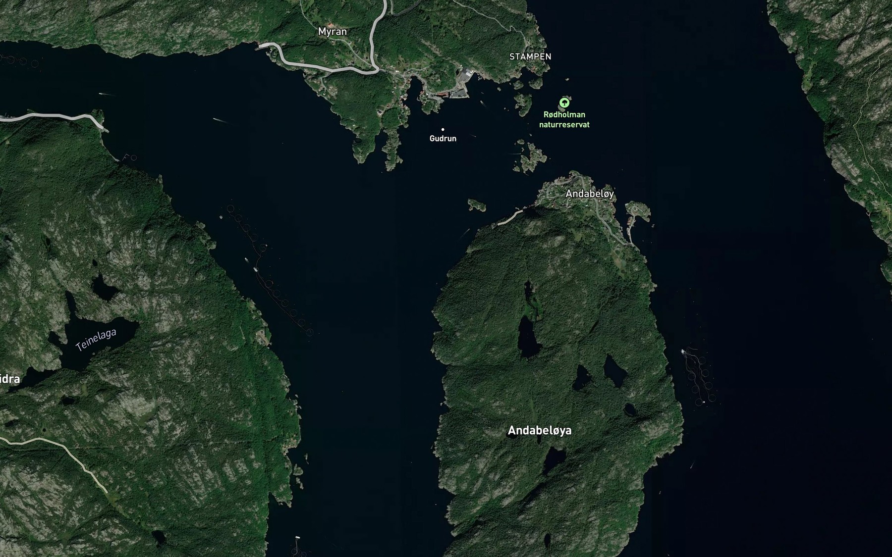 Satellite map of the Gummeholet