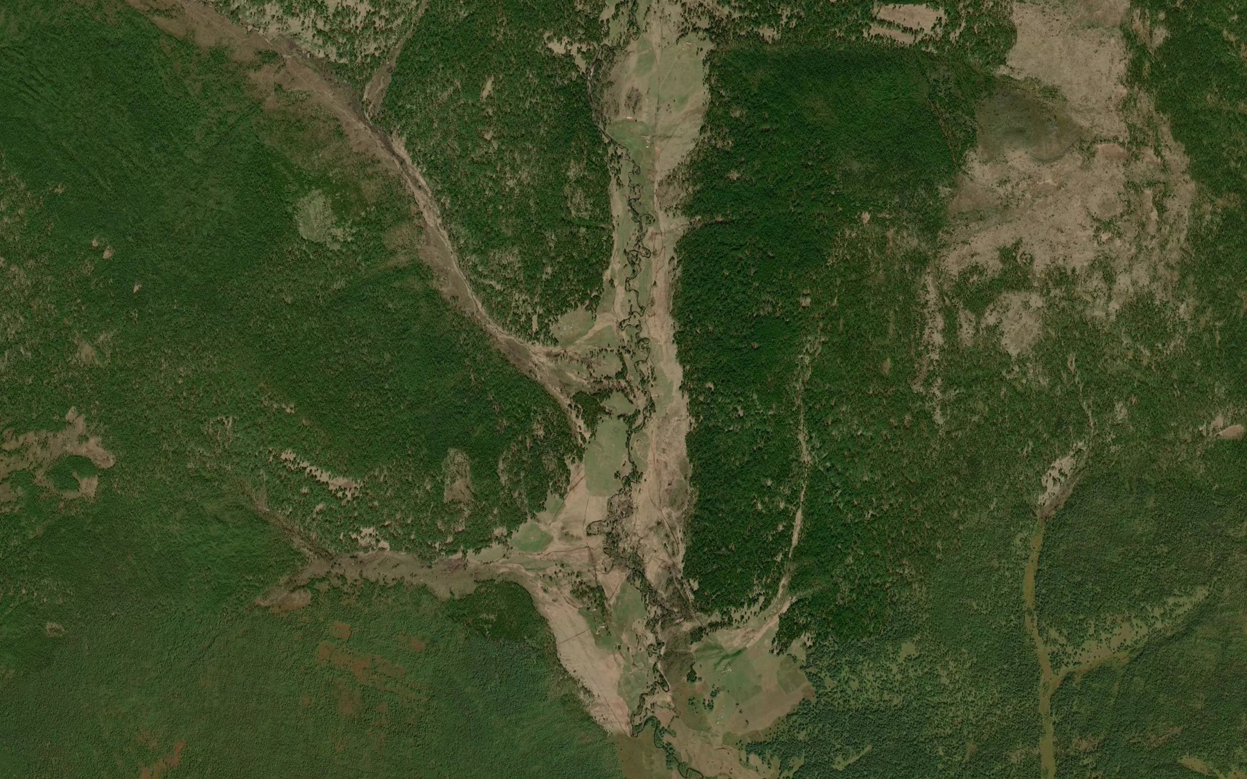 Satellite map of the Uta-Zhalga