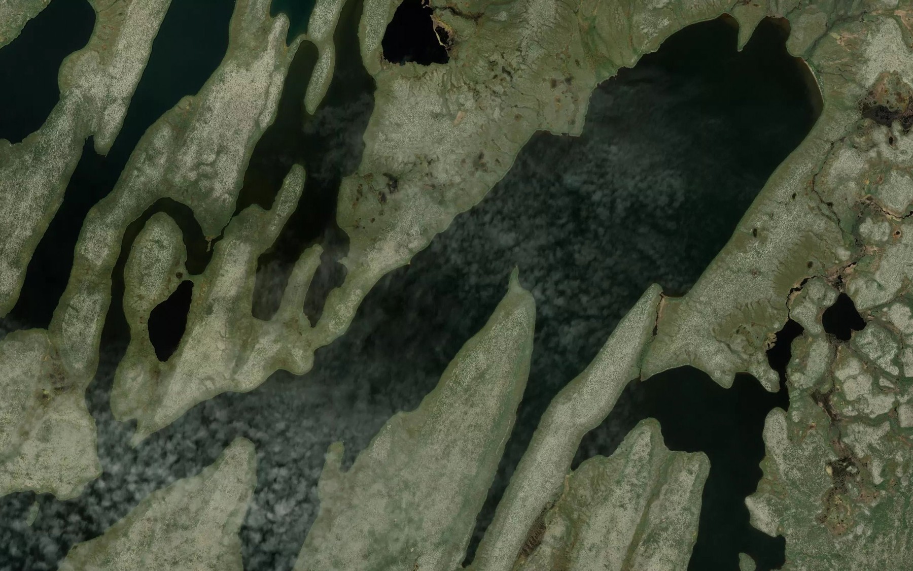 Satellite map of the Neekik Lake