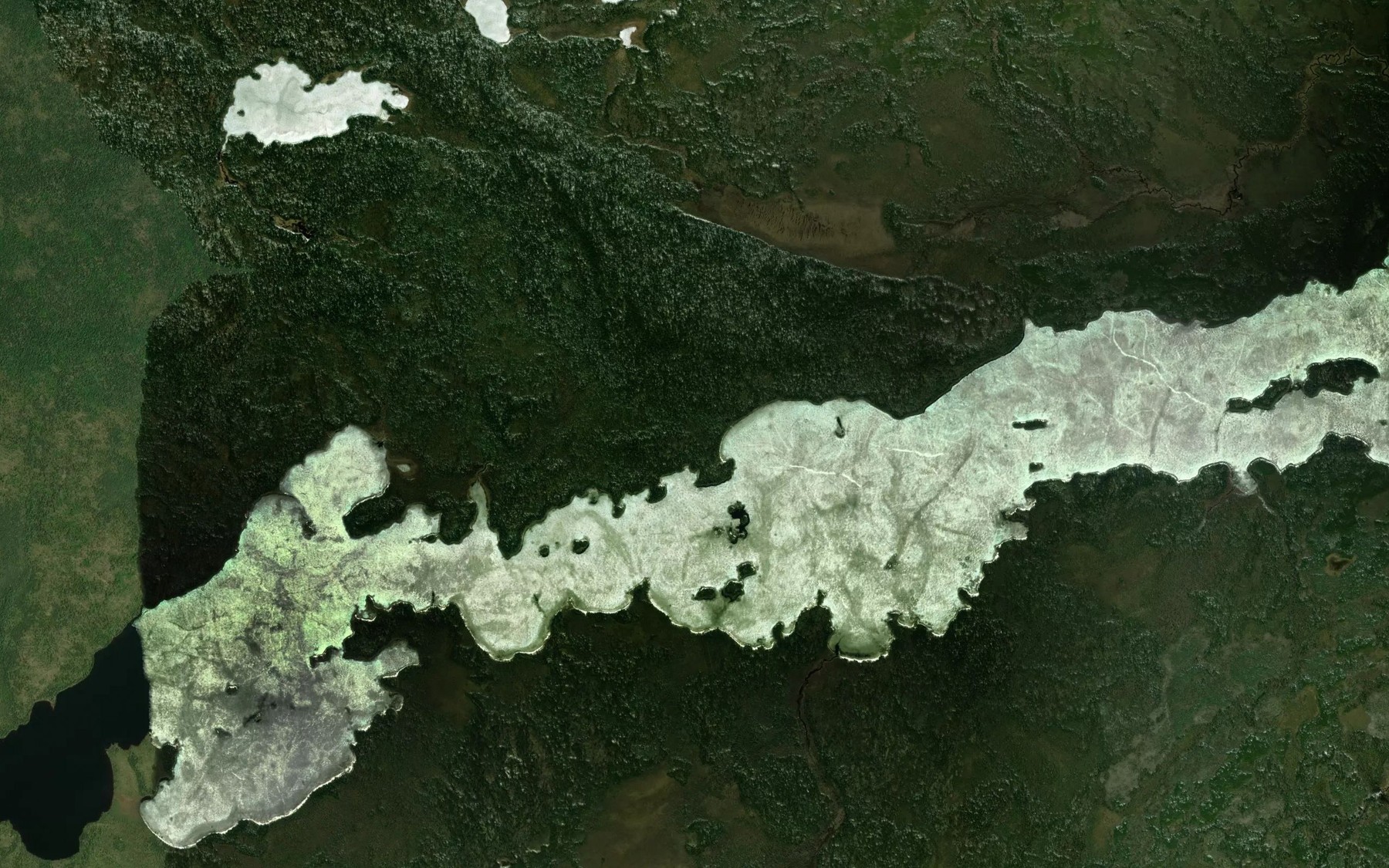 Satellite map of the Lonebreast Bay