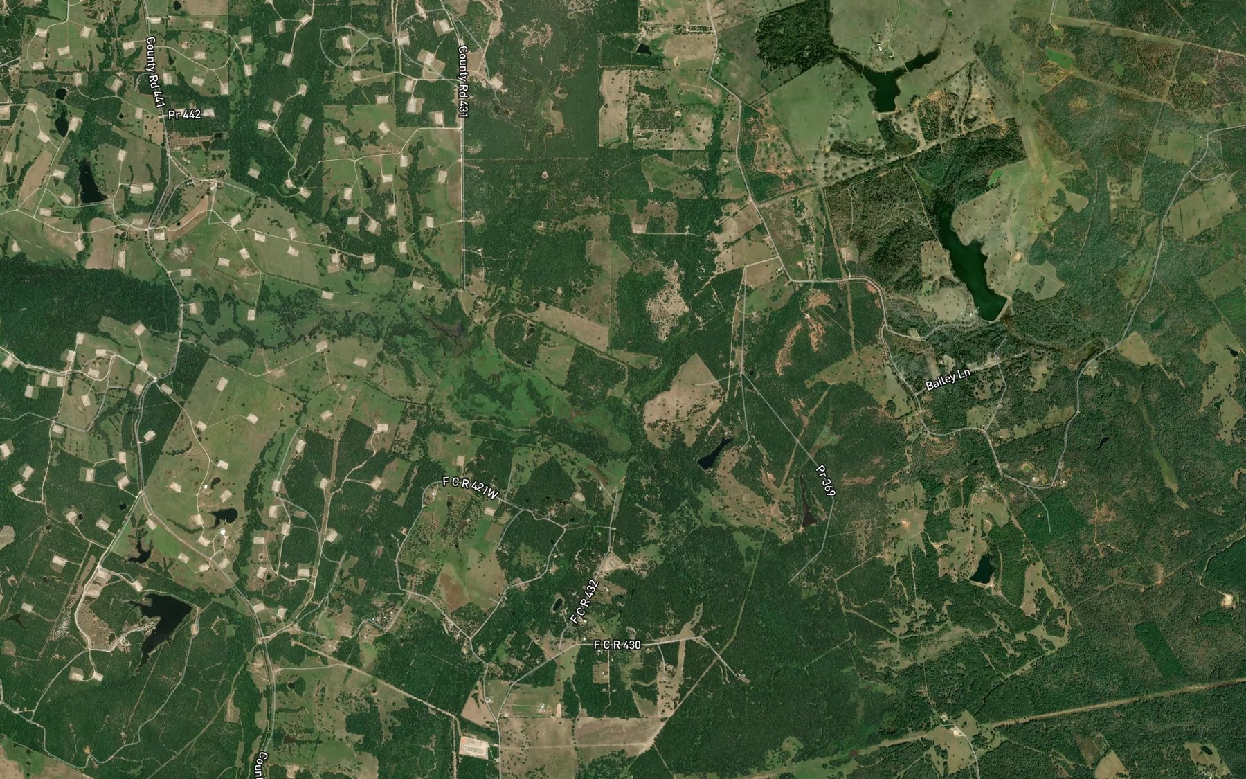 Satellite map of the Wilson Lake