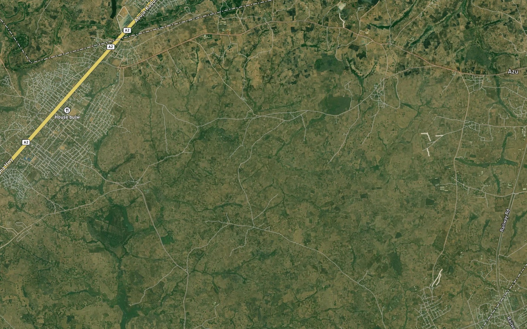 Satellite map of the River Iku