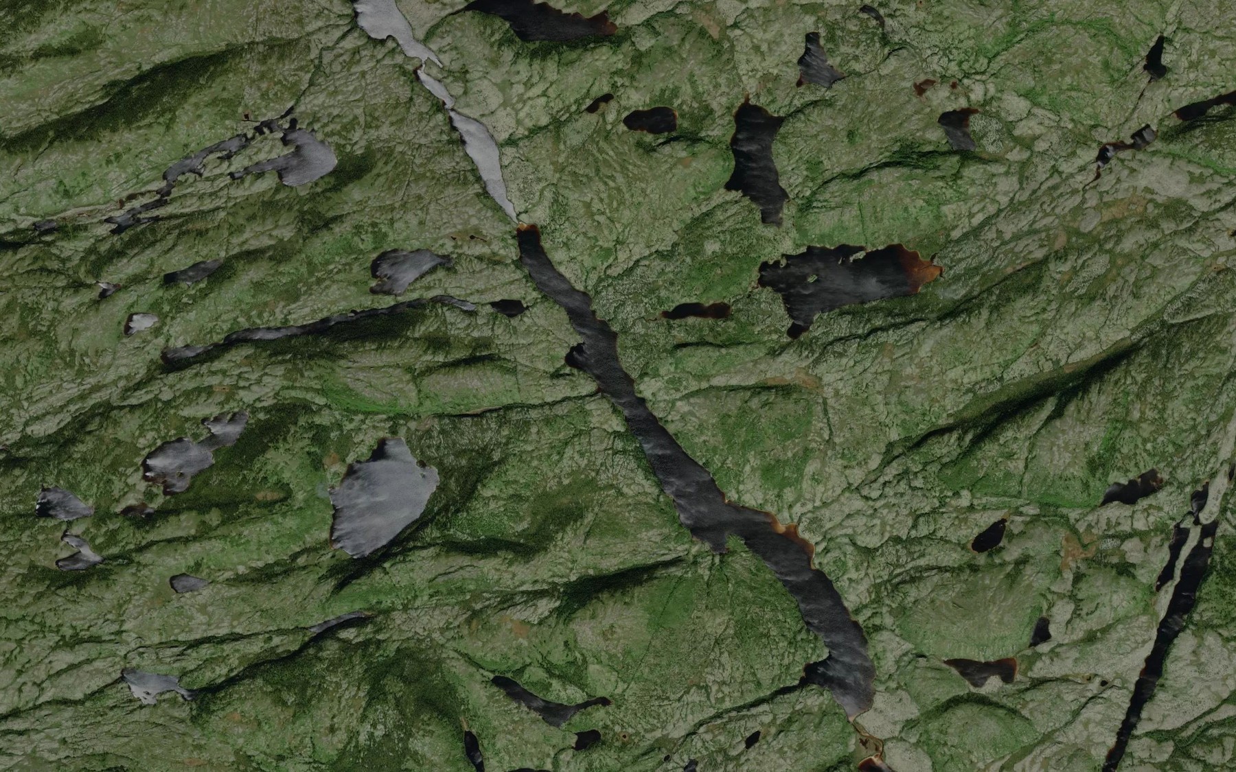 Satellite map of the Lac Philibert