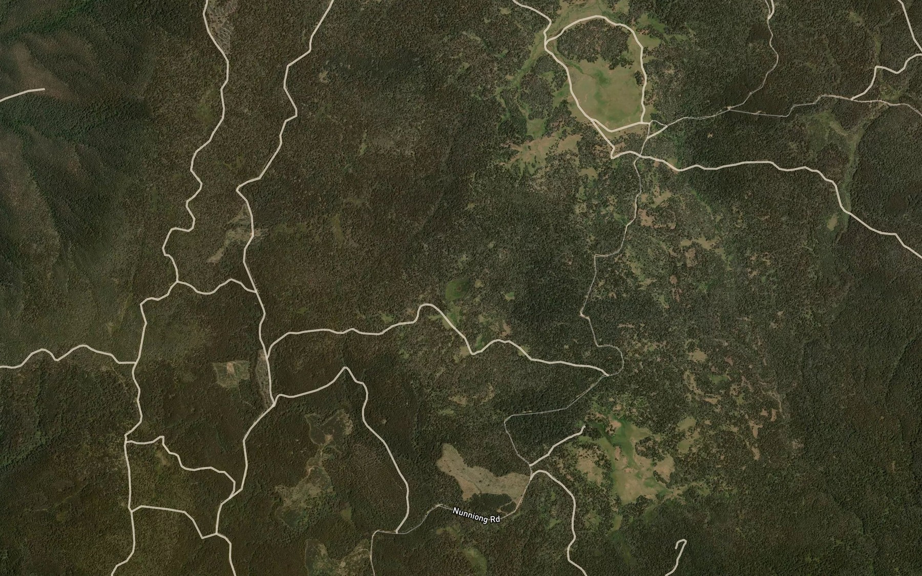 Satellite map of the Lake Hill