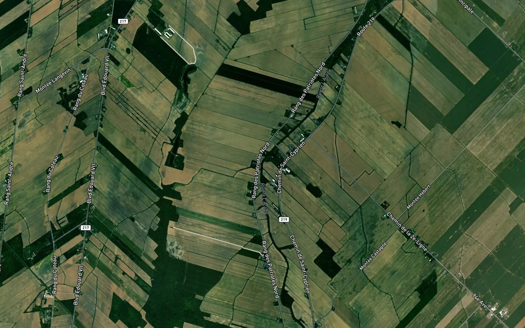 Satellite map of the Ruisseau du Nord