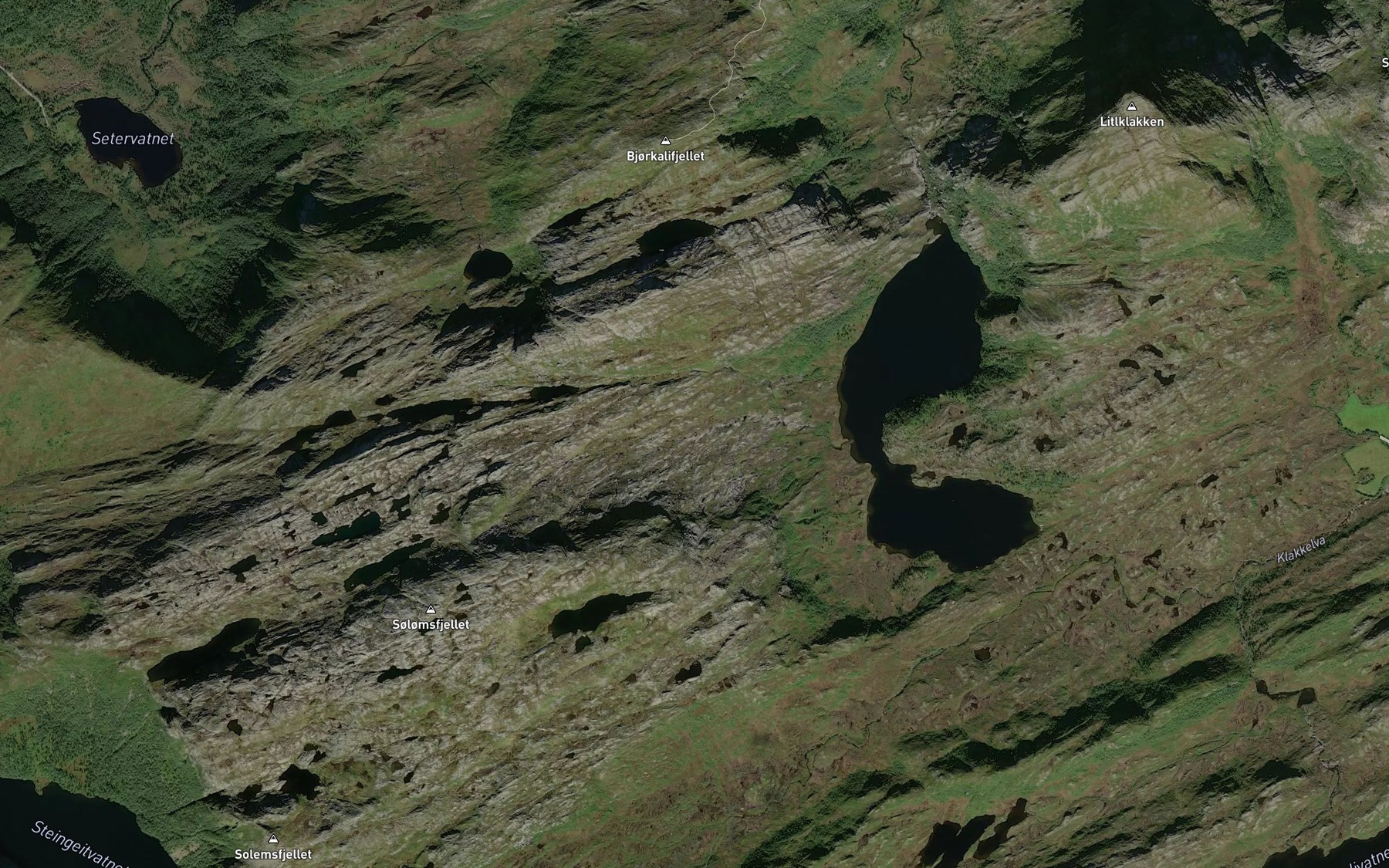 Satellite map of the Svahyllbekken