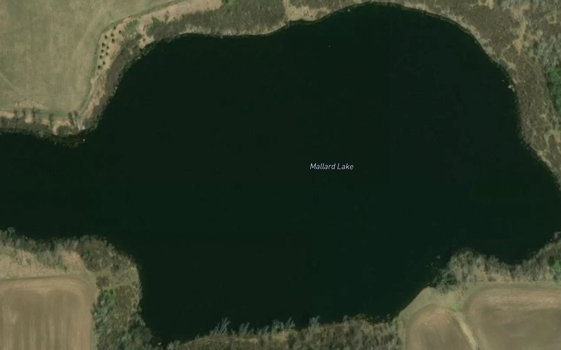 Satellite map of the Mallard Lake