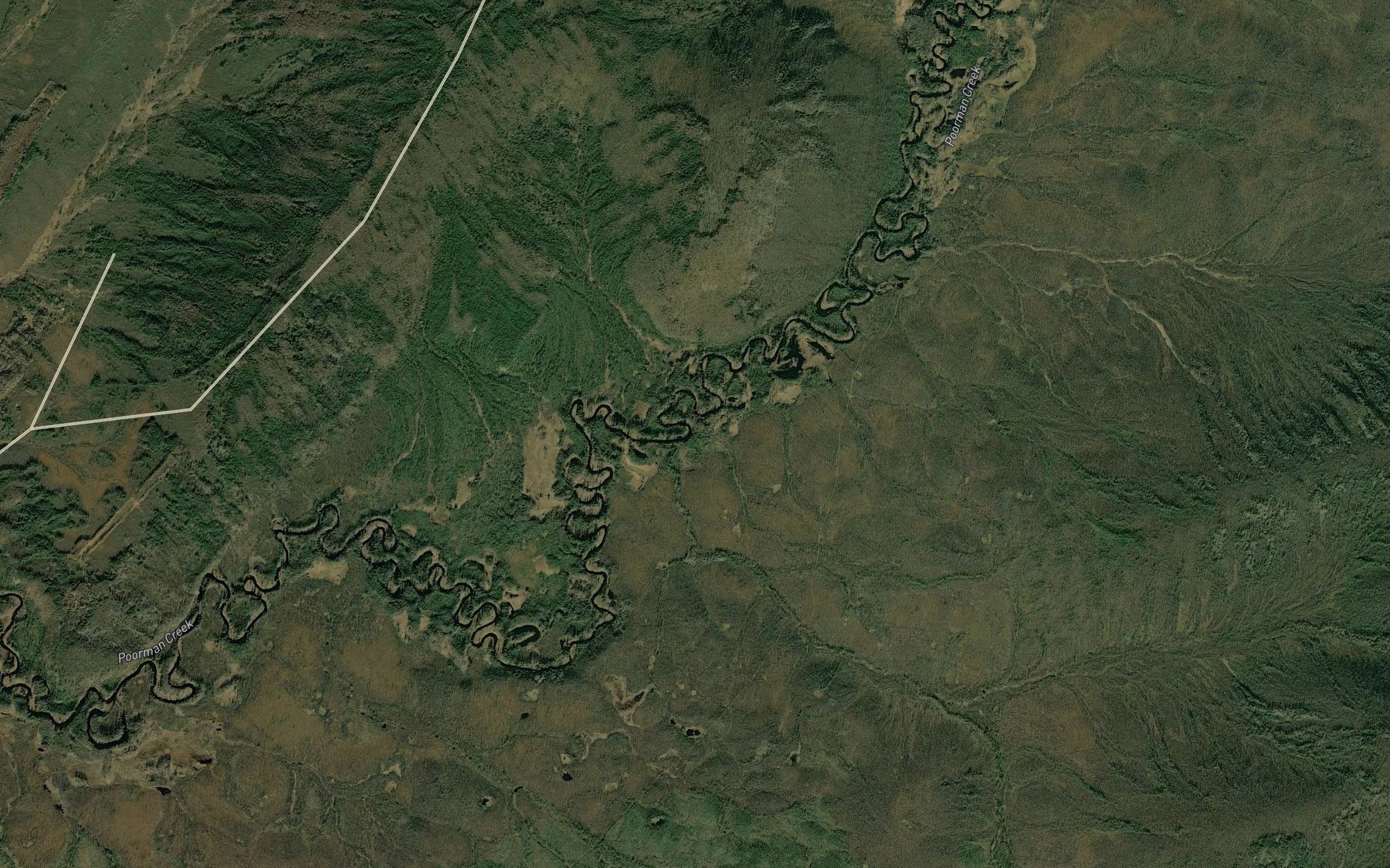 Satellite map of the Cache Creek