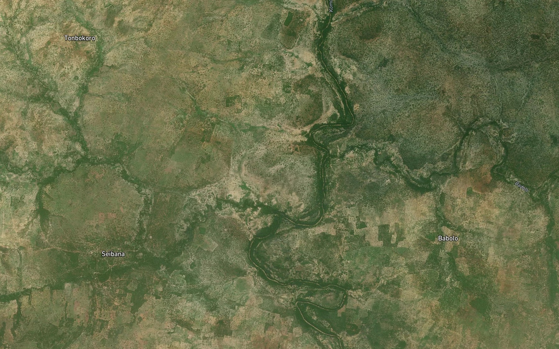 Satellite map of the Outioupan