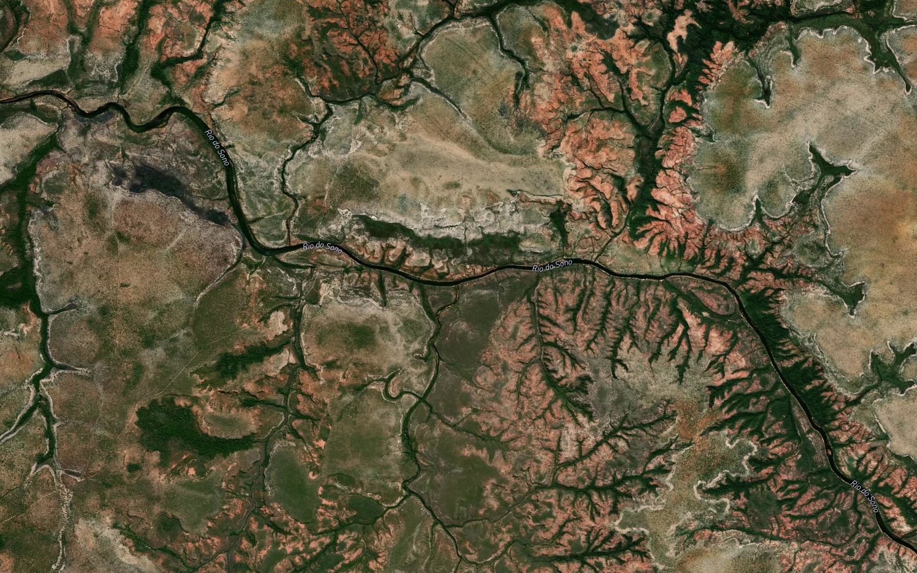 Satellite map of the Corrego Buritirana