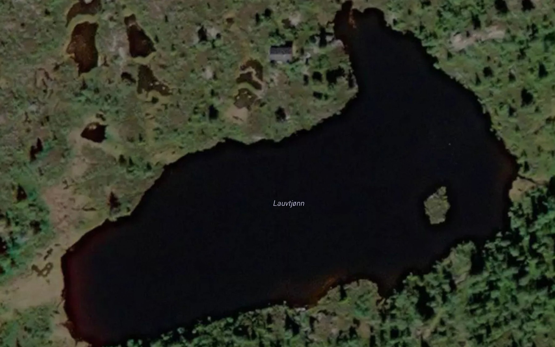 Satellite map of the Lauvtjorn